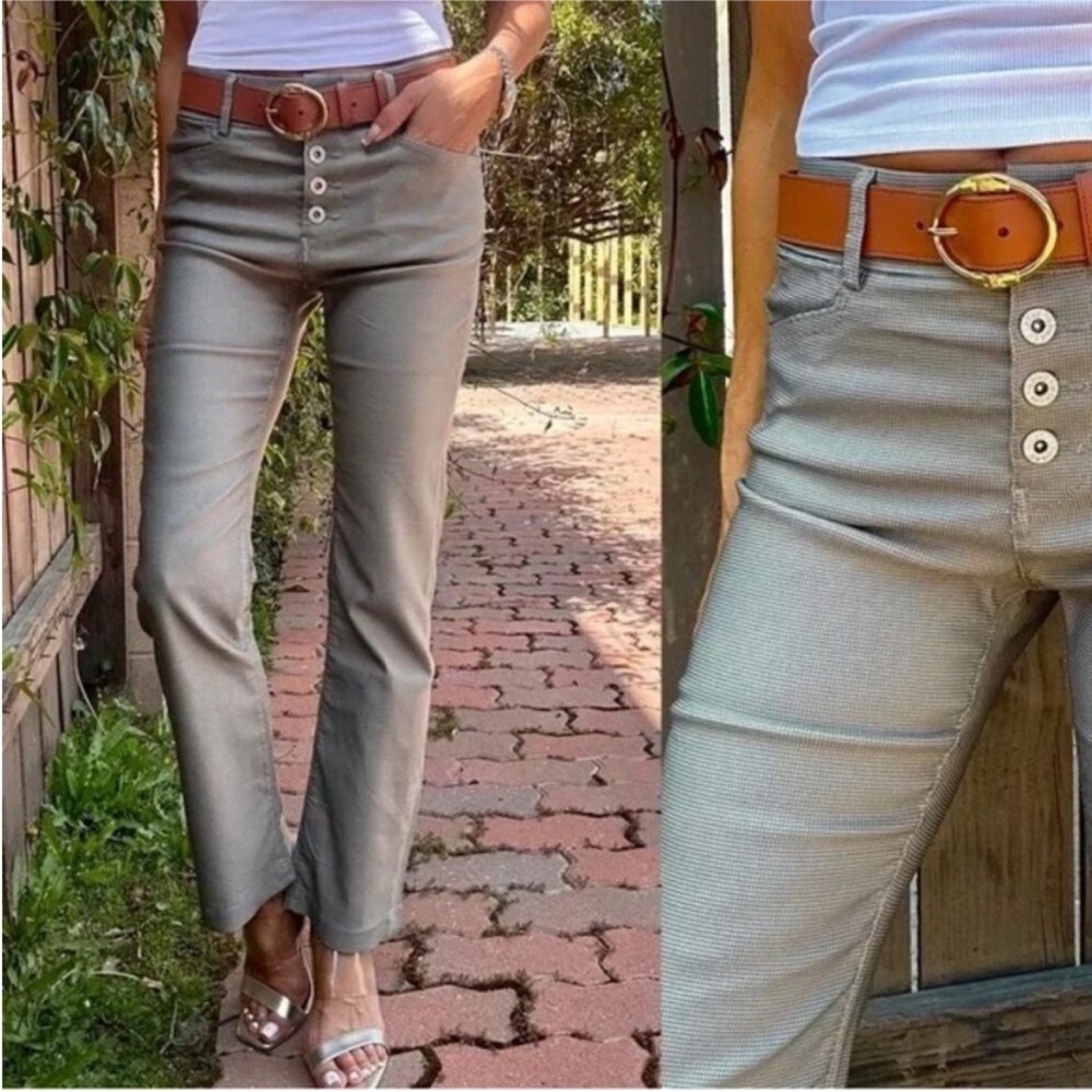 Bevy Flog green stripe pant